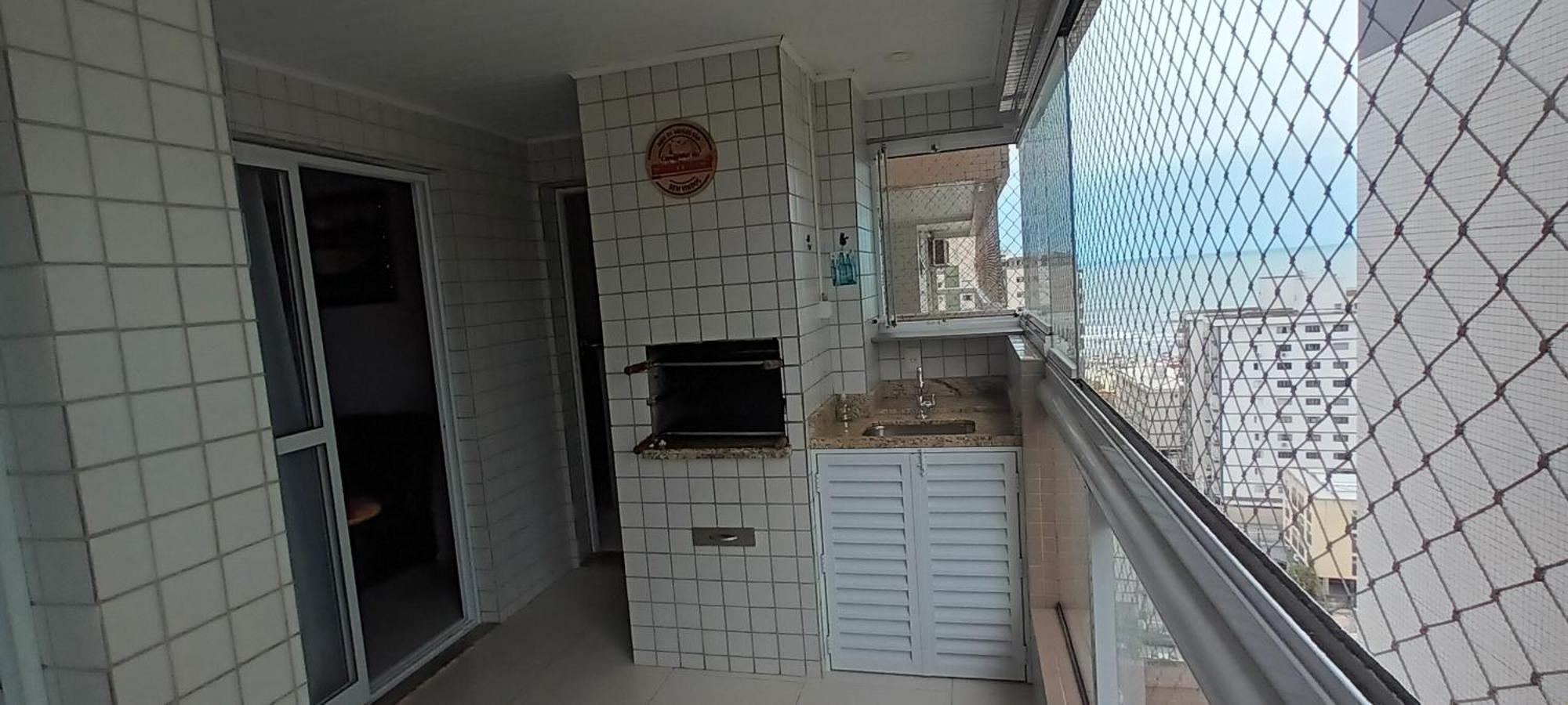 Apto Com Sacada Gourmet Vista Mar Praia Grande  Ngoại thất bức ảnh